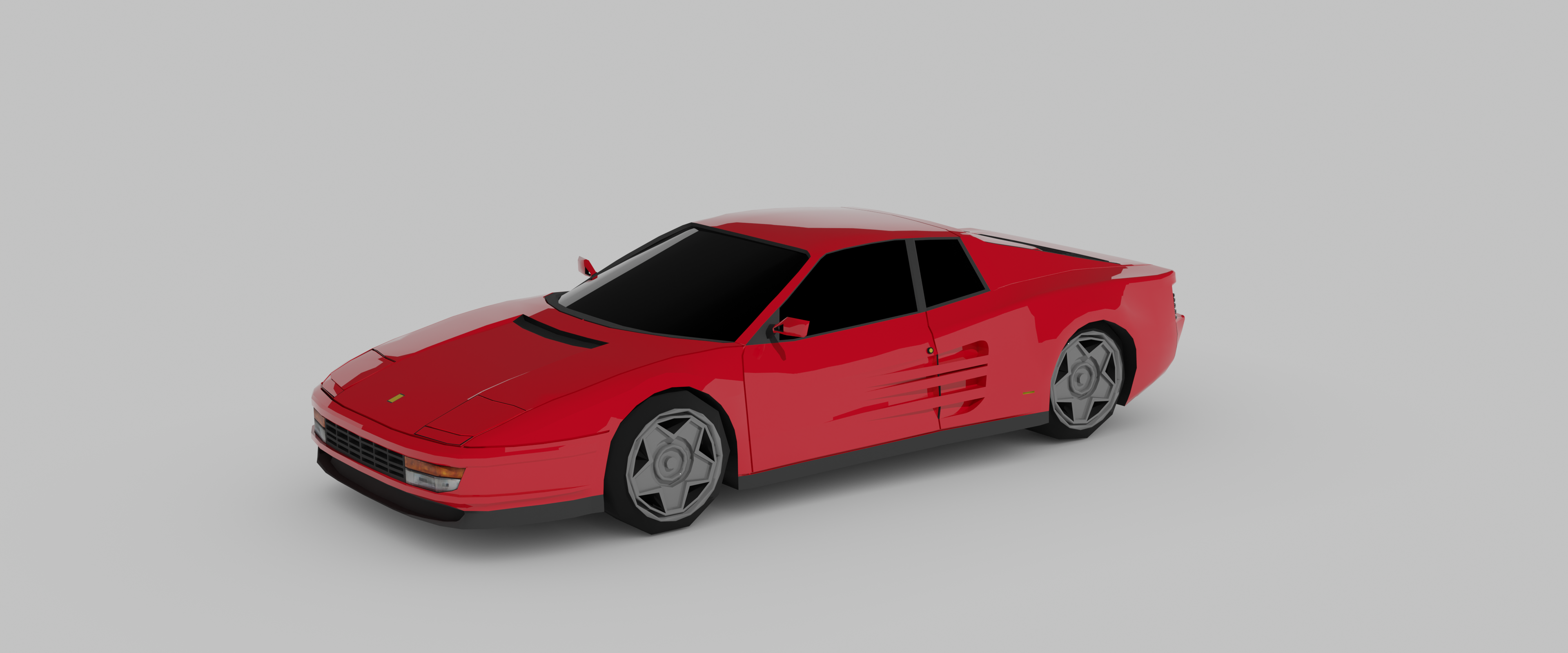 Classic supercar 3D model